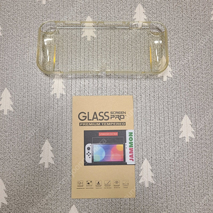닌텐도 스위치 OLED TPU 실리콘 그립케이스 액정 강화유리