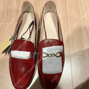 레드 와인 양가죽 단화 구두 로퍼 255 새상품