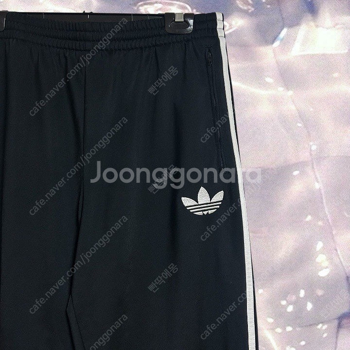 90s 아디다스 파이어버드 블랙 화이트 삼선 와이드 트...--4