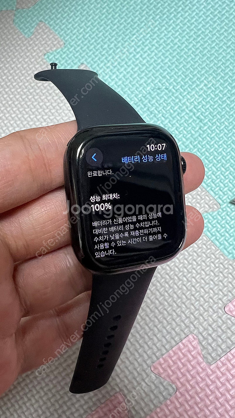 애플워치10 42mm gps 제트블랙 팝니다--0
