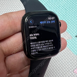 애플워치10 42mm gps 제트블랙 팝니다
