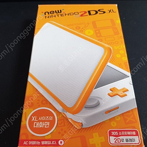 2DS XL 오렌지 화이트 정발 박스셋 상태 S급