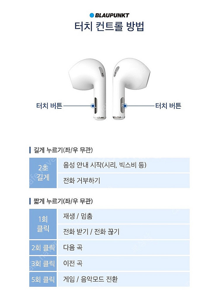 블라우풍트 BE331W 무선 이어폰--3