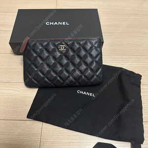 샤넬 클래식 캐비어 파우치 스몰 정품