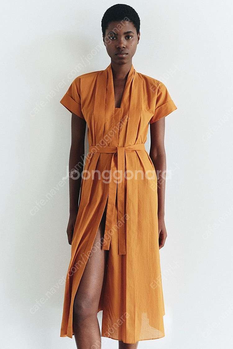 zara 자라 ZW COLLECTION 벨트 디테일 셔...--1