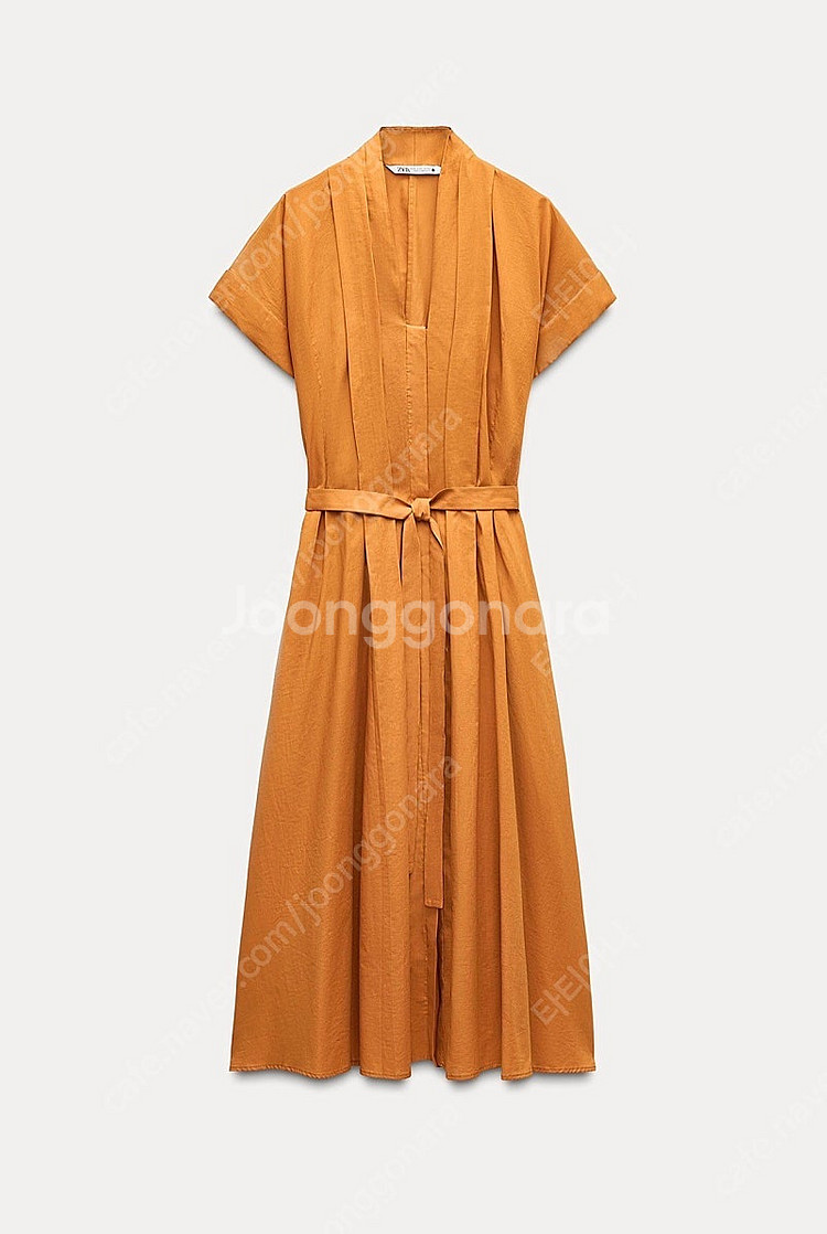 zara 자라 ZW COLLECTION 벨트 디테일 셔...--4