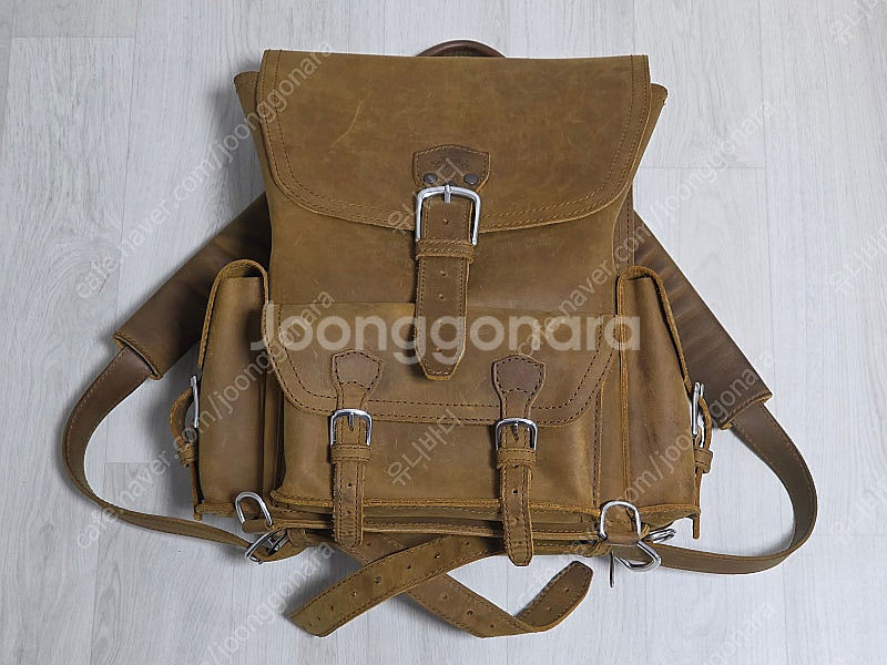 (가격인하) 새들백 프론트 포켓 레더 백팩 Saddle...--0