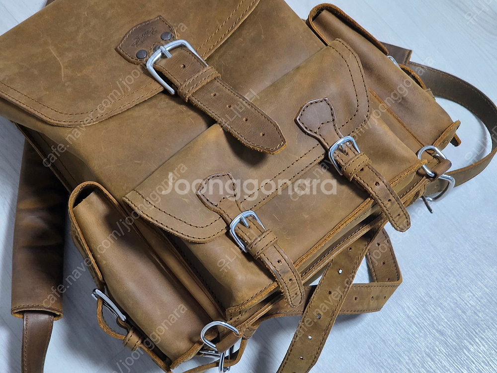 (가격인하) 새들백 프론트 포켓 레더 백팩 Saddle...--2