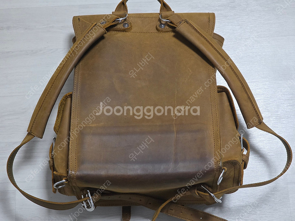 (가격인하) 새들백 프론트 포켓 레더 백팩 Saddle...--5