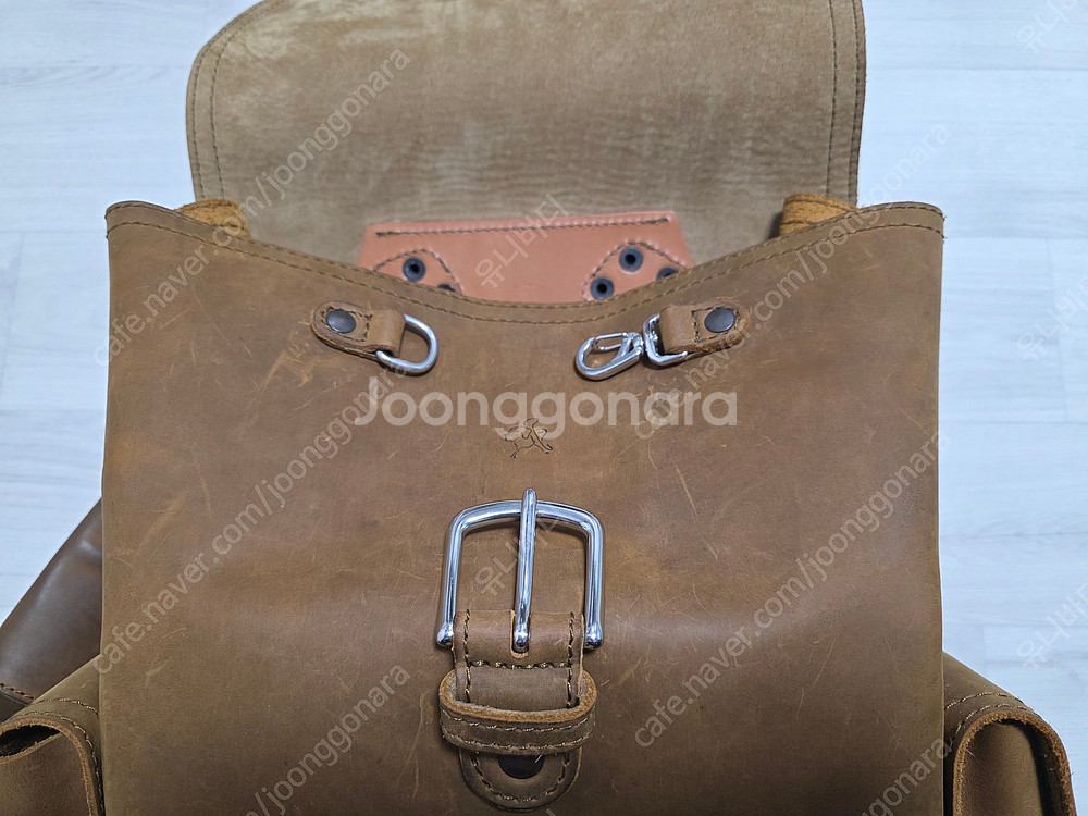(가격인하) 새들백 프론트 포켓 레더 백팩 Saddle...--7