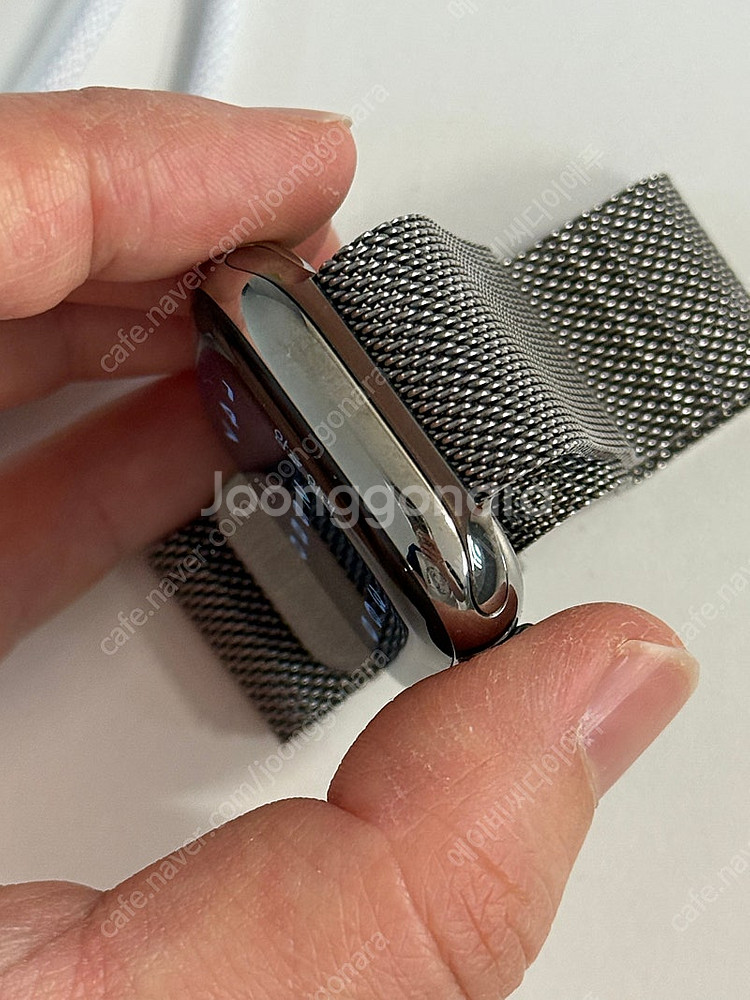 애플워치10 셀룰러+GPS 네추럴티타늄42mm+밀레니즈...--3