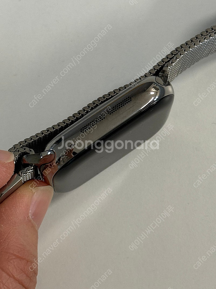 애플워치10 셀룰러+GPS 네추럴티타늄42mm+밀레니즈...--4