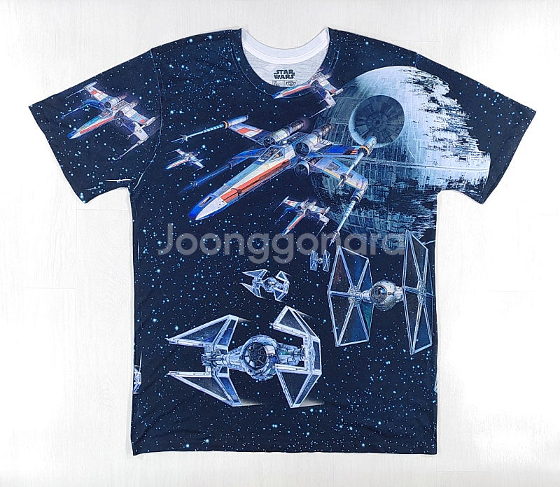 스타워즈 올오버 프린팅 반팔 티셔츠 2XL--0