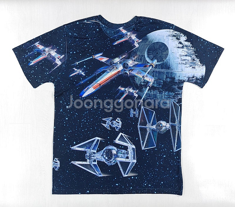 스타워즈 올오버 프린팅 반팔 티셔츠 2XL--4