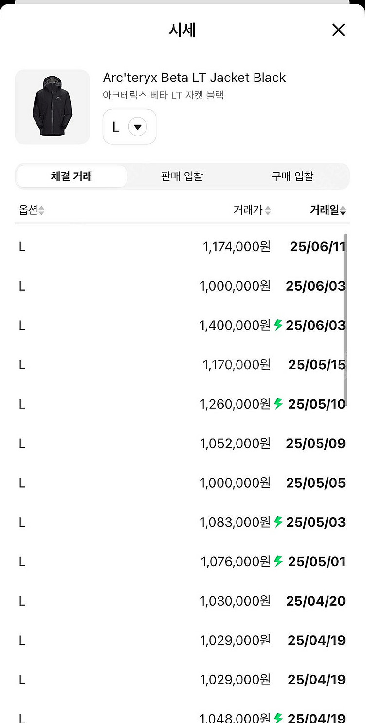 아크테릭스 베타 lt 자켓 블랙 L--1