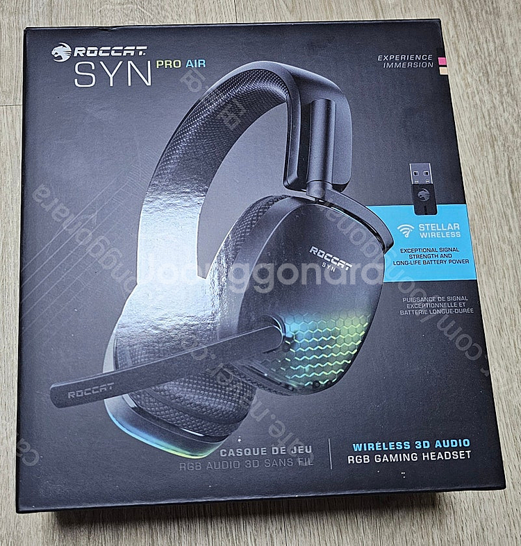 ROCCAT SYN PRO AIR 풀박스 + 거치대 택...--2