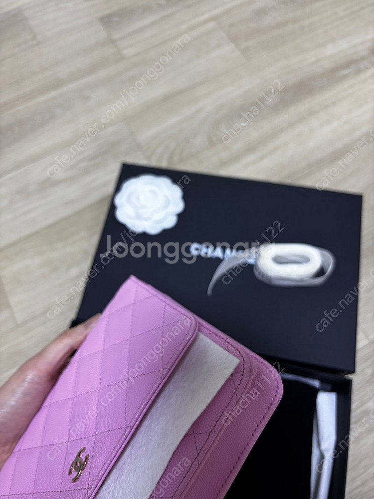 chanel 샤넬 핑크 캐비어 woc 크로스백--6