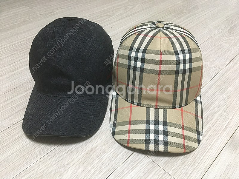 정품) 구찌 모자 XL, 버버리 L 사이즈 모자 2개 ...--0