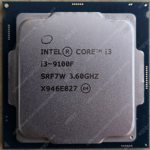 i3 9100F CPU 판매합니다.