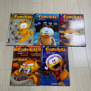 잠수네영어 가필드 영어책 5권+ dvd 10장+오디오cd 10장 택포 13,000원