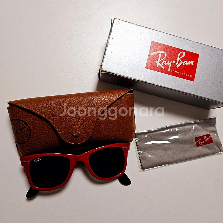 Ray Ban 레이벤 선글라스 레드 빨강 매장가 30만...--2