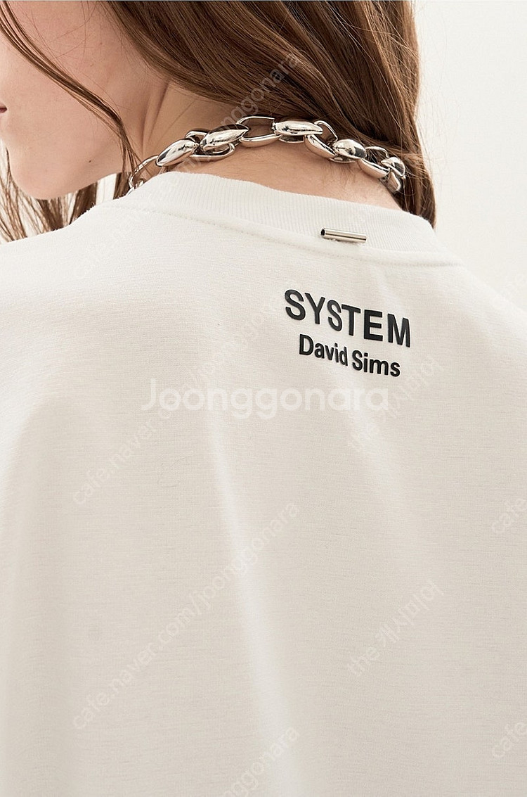 24 SYSTEM 시스템 프린티드 하프 슬리브 티셔츠(...--4
