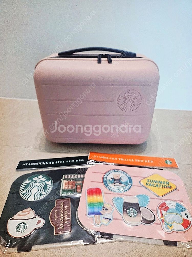 스타벅스 레디백 핑크색 +꾸밈스티커2장--1