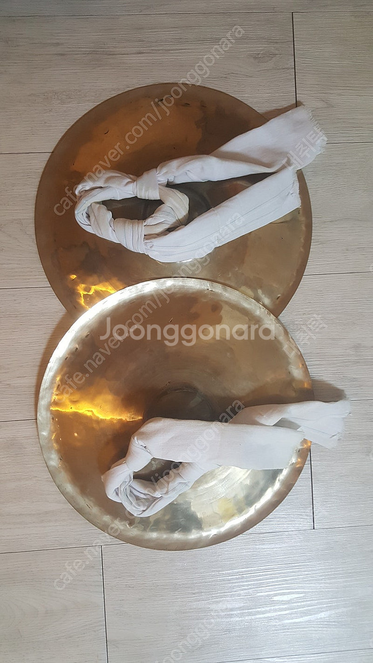 무형문화재 김문익작 방짜 바라 (지름 38)--0