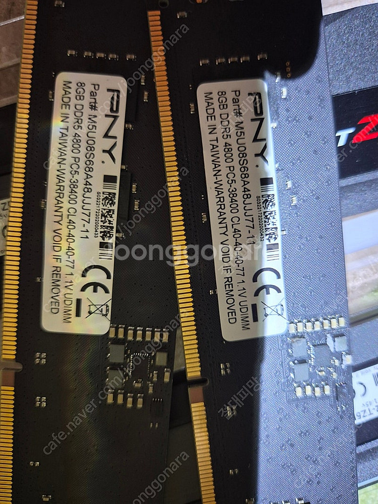 데스크탑용 ddr5 8g x2 pny램--0