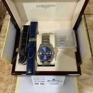 론진 마스터콜렉션 투카운트 청판 40mm