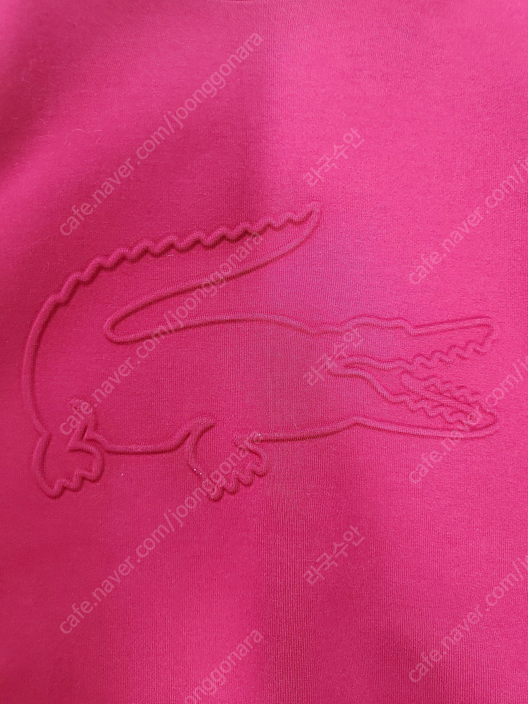 정품 라코스테 오버사이즈 3D 빅크록 맨투맨--3