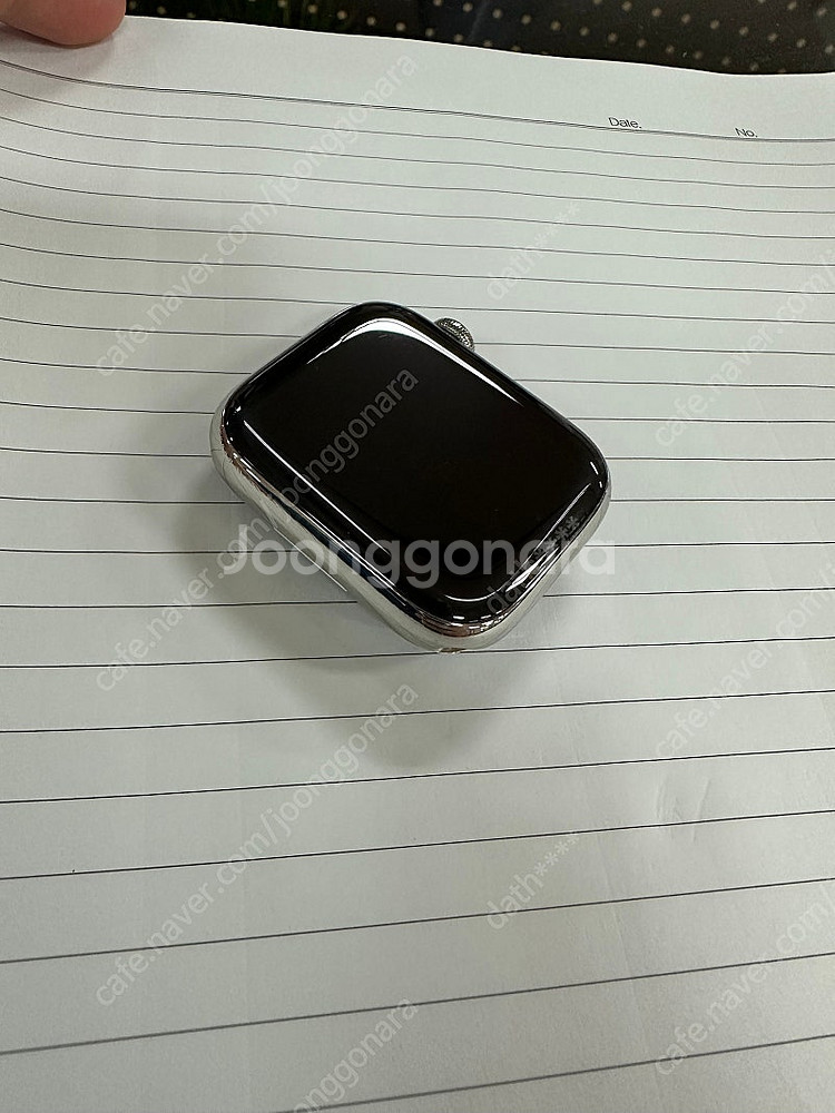 애플워치7 에르메스 실버 45mm--4