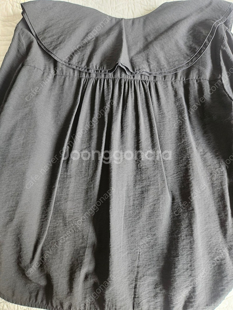 한섬 21년 SJSJ 세일러 칼라 블랙 블라우스 44사이즈 5만원--4