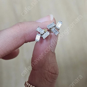 디디에두보 14k 센슈얼골드 모이사나이트 귀걸이 한쌍