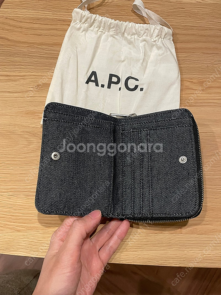 apc 아페쎄 데님 반지갑--4