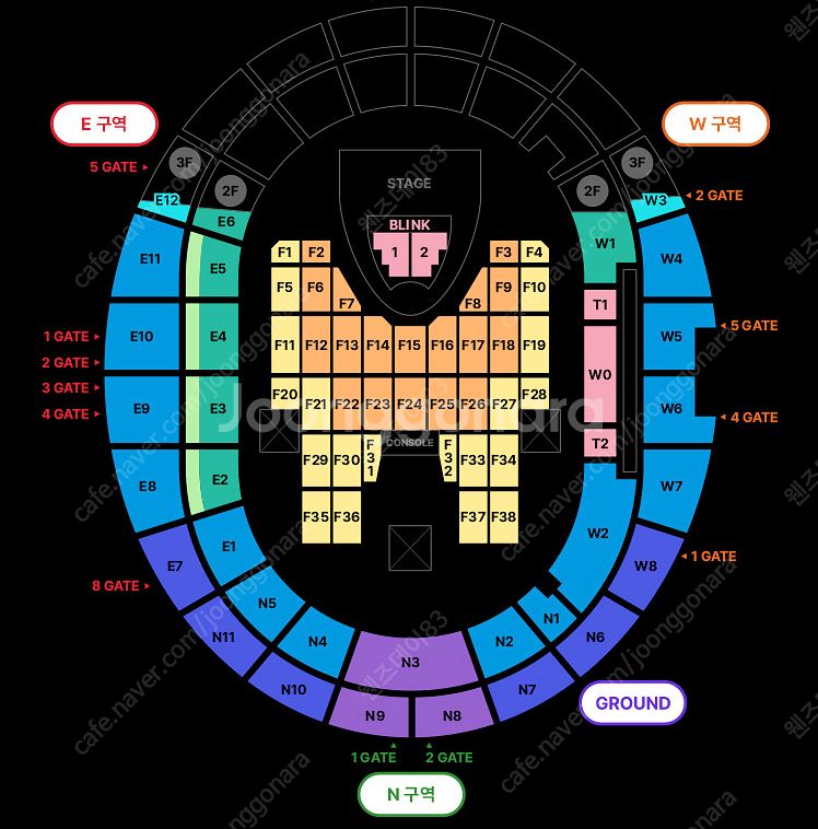 블랙핑크 고양콘서트 막콘 2층 2연석 양도합니다--0