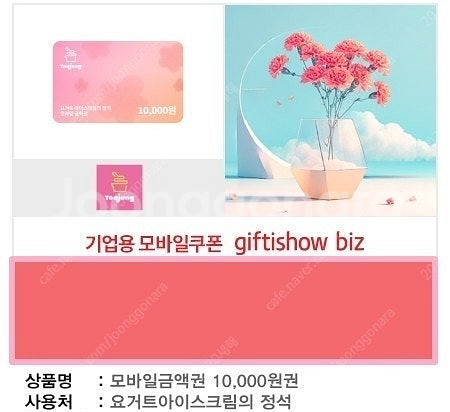 요아정 모바일금액권 1만원권 판매--0