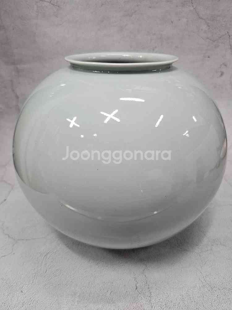 육산 김영수 선생님의 (대형) 달항아리 26x28cm ...--2