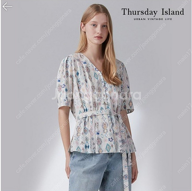 써스데이아일랜드 블라우스--0