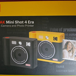 [미개봉 새제품] 코닥 미니샷 4 ERA 즉석카메라 MS400(블랙)+ 카트리지 8매