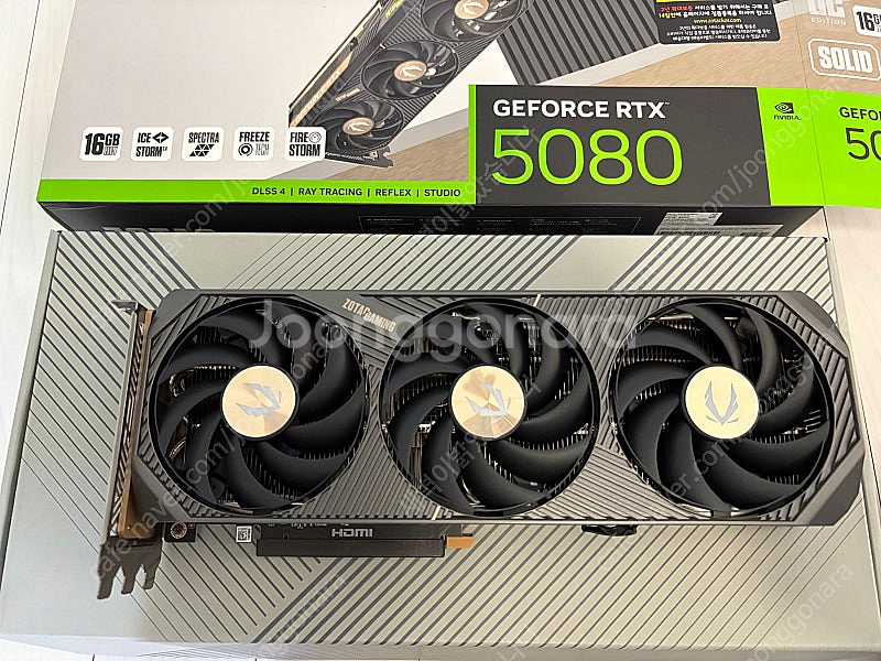 ZOTAC 지포스 RTX 5080 솔리드OC 판매합니다...--0