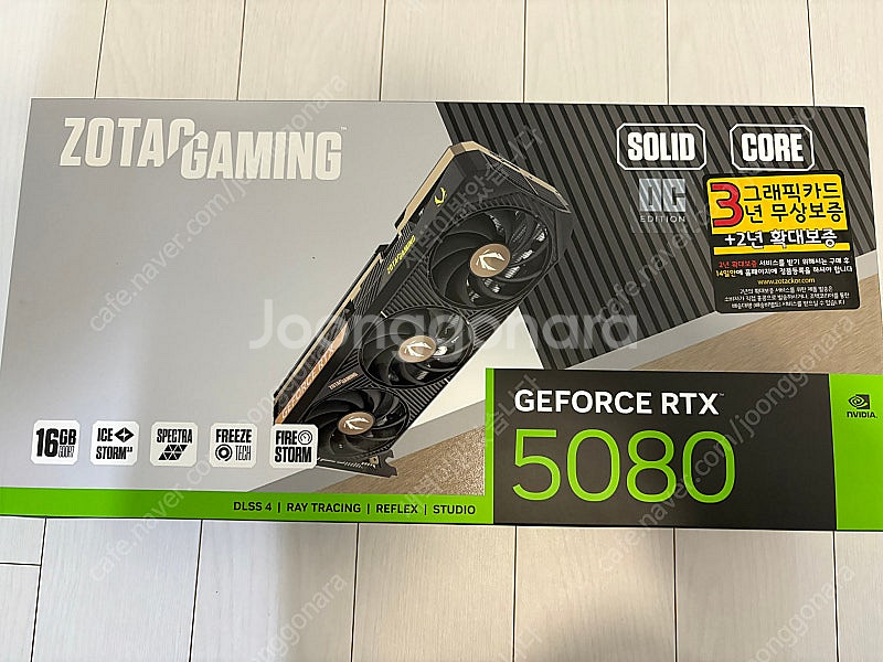 ZOTAC 지포스 RTX 5080 솔리드OC 판매합니다...--1