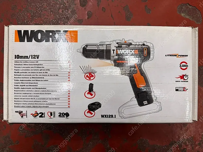 ---웍스 WORX 충전해머드릴 충전함마드릴 WX129.1 새제품 택포 7만원 이미지