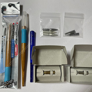 카키모리 딥펜 펜촉, 타치카와 프리 펜홀더, 카닛코 딥펜 펜촉, 브라우스 steno 펜촉