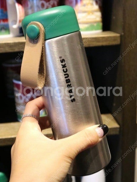 스타벅스 재팬 17ss 스텐레스스틸 그린 보온 텀블러--0