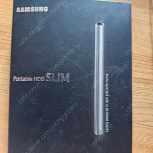 미사용 삼성 슬림 포터블 외장 HDD 1TB, 실버 HX-MK10Y19 USB 3.0