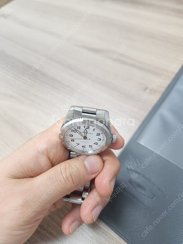 (인하)해밀턴 카키필드 익스페디션 37mm 흰판 판매합...--7