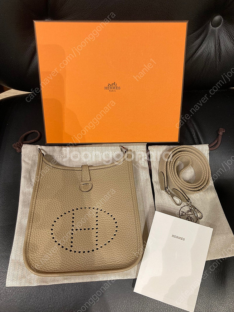 에르메스 미니에블린 트렌치 은장 (새상품컨디션)--7