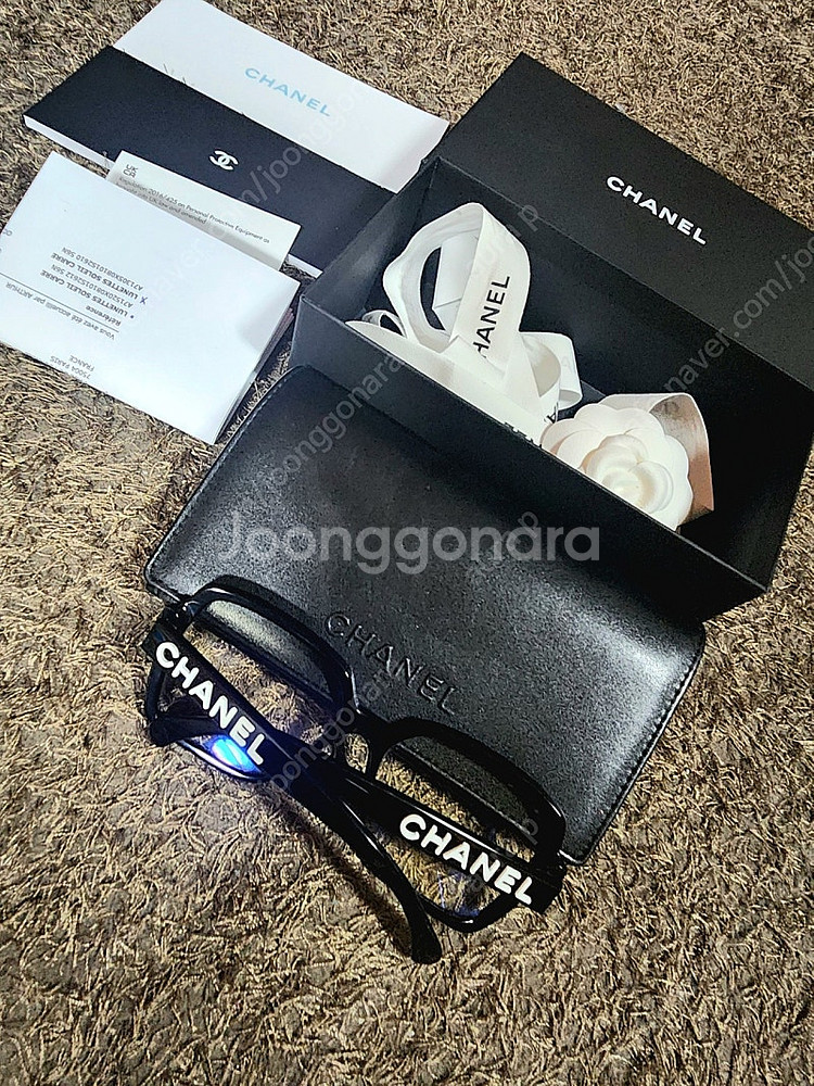 샤넬 CHANEL 스퀘어 안티 블루라이트 안경--0