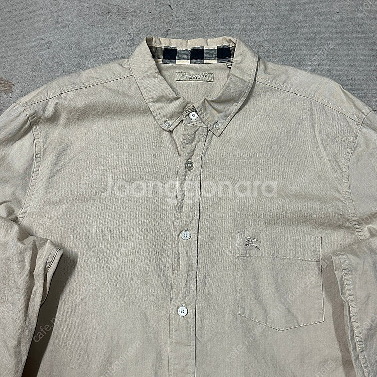 버버리브릿 정품 베이지 셔츠 105--1